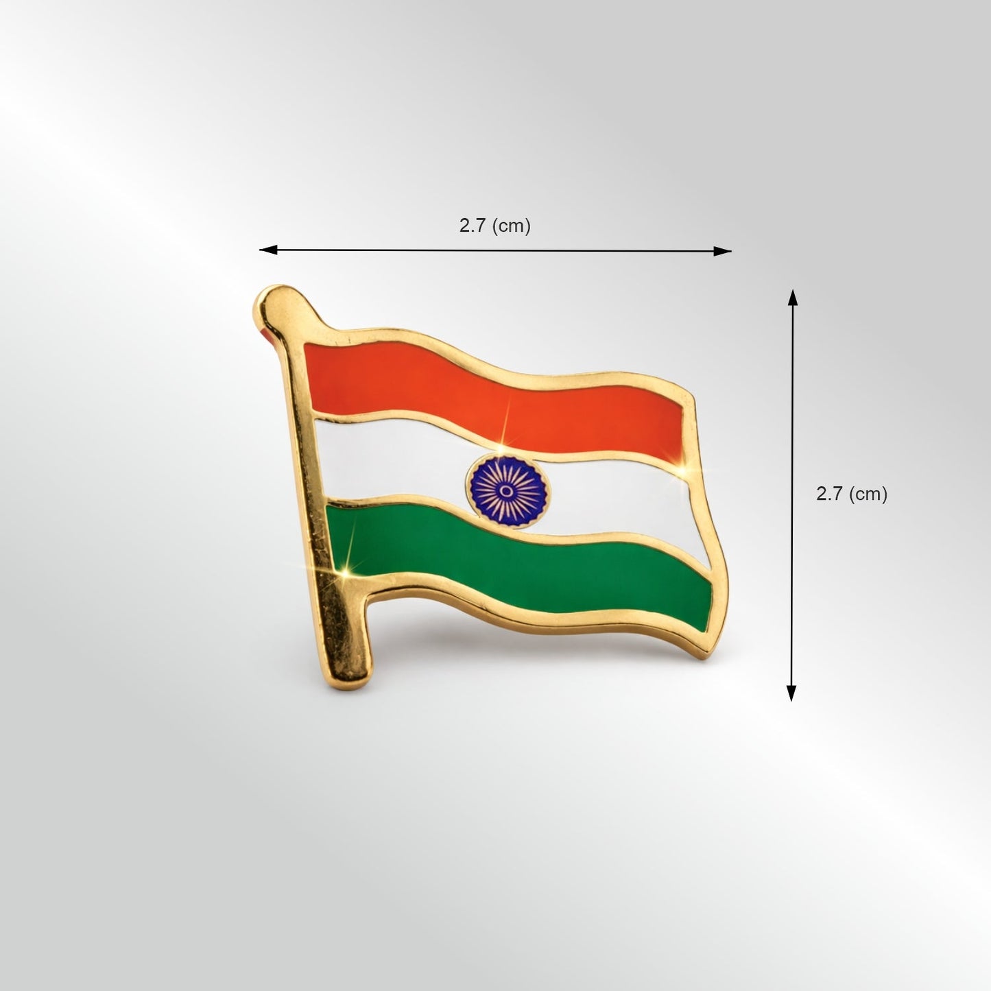 India Flag Enamel Pin – Premium Tricolour Badge
