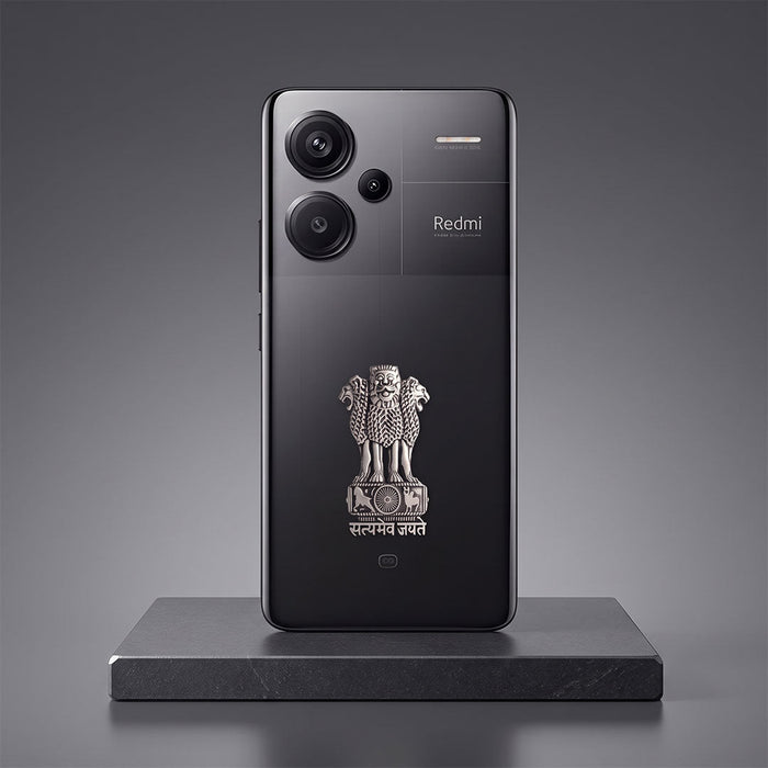 Redmi Note 13 Pro+ 5G Compatible Satyamev Jayate 3D Metal Emblem Sticker