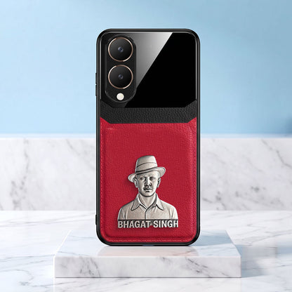 Vivo Y28 5G Shaheed Bhagat Singh 3D Metal Leather Back Case