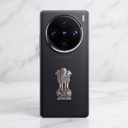 Vivo X100 Pro 5G Compatible Satyamev Jayate 3D Metal Emblem Sticker