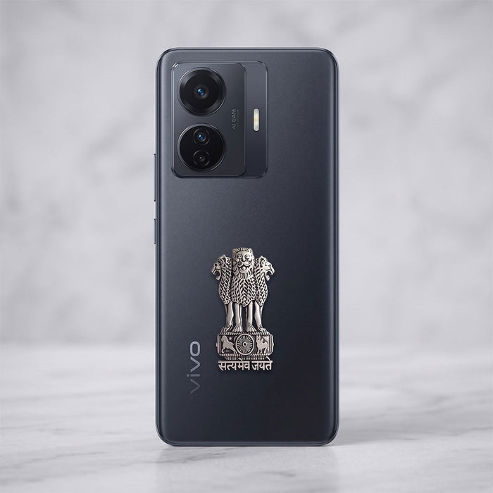 Vivo T1 Pro 5G Compatible Satyamev Jayate 3D Metal Emblem Sticker