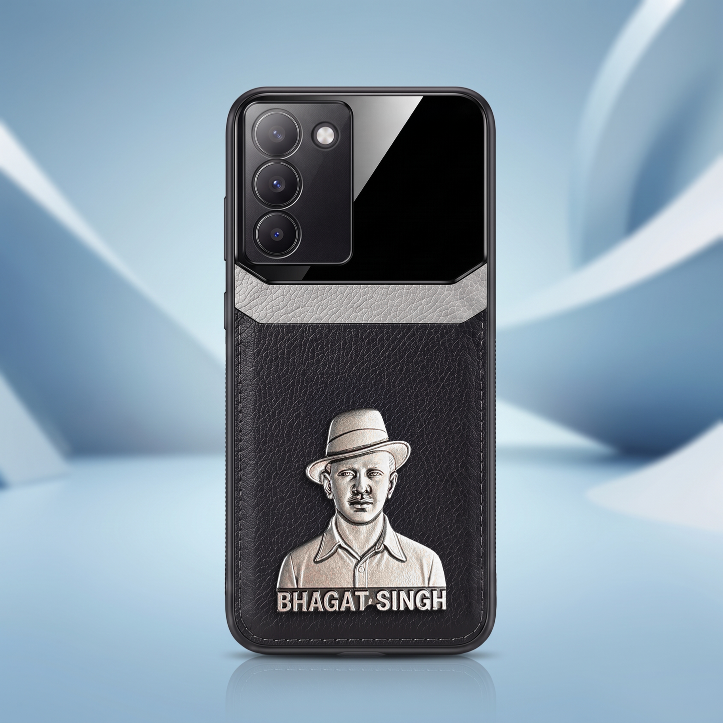 Vivo Y200e 5G Shaheed Bhagat Singh 3D Metal Leather Back Case
