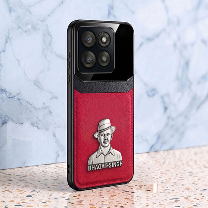 Motorola Edge 60 Fusion 5G Shaheed Bhagat Singh 3D Metal Leather Back Case