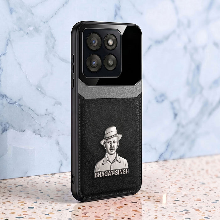 Motorola Edge 60 Fusion 5G Shaheed Bhagat Singh 3D Metal Leather Back Case