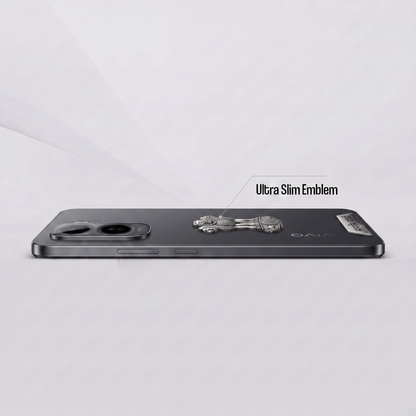 Vivo T5 Pro 5G Compatible Satyamev Jayate 3D Metal Emblem 2-in-1 Sticker