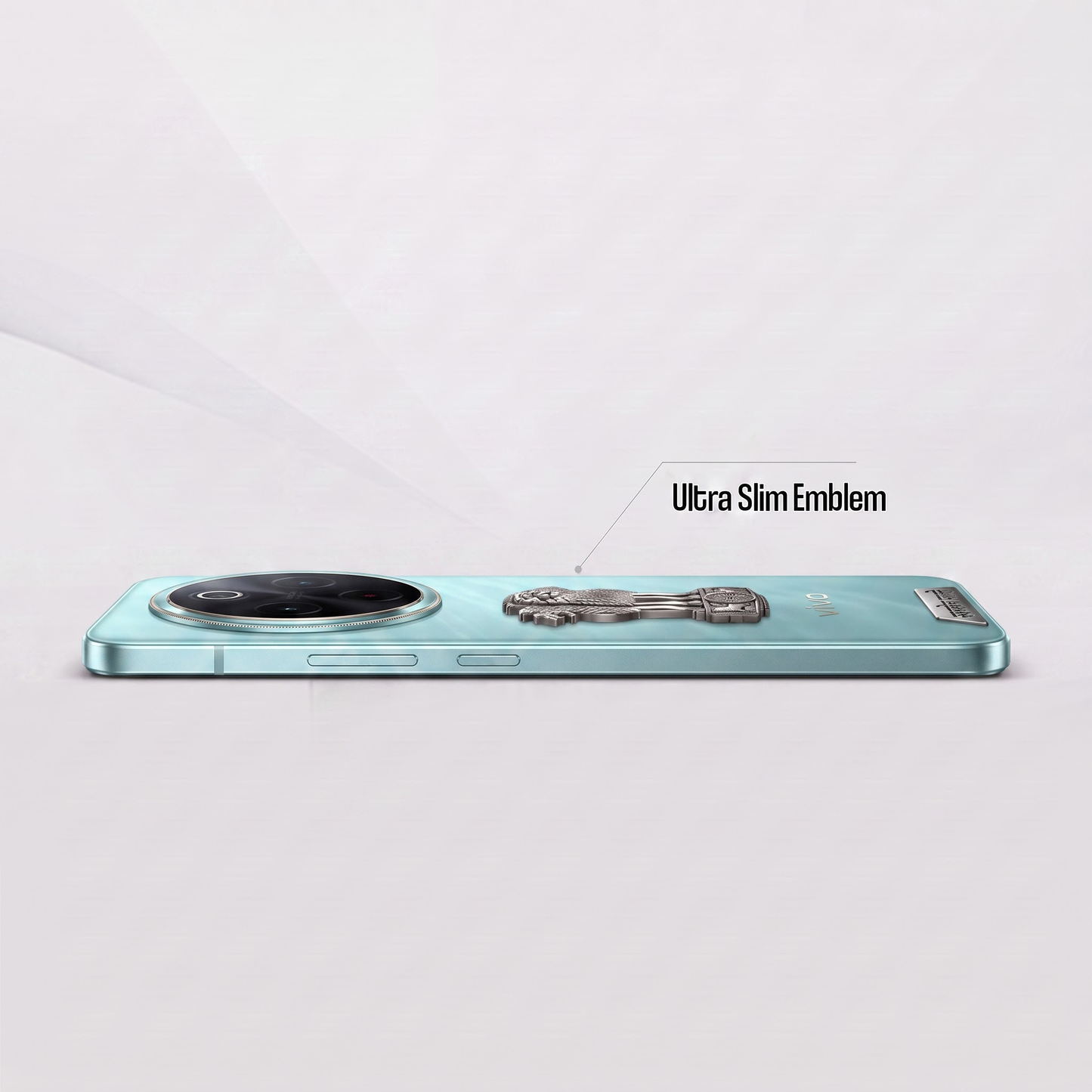 Vivo T4 5G Compatible Satyamev Jayate 3D Metal Emblem 2-in-1 Sticker