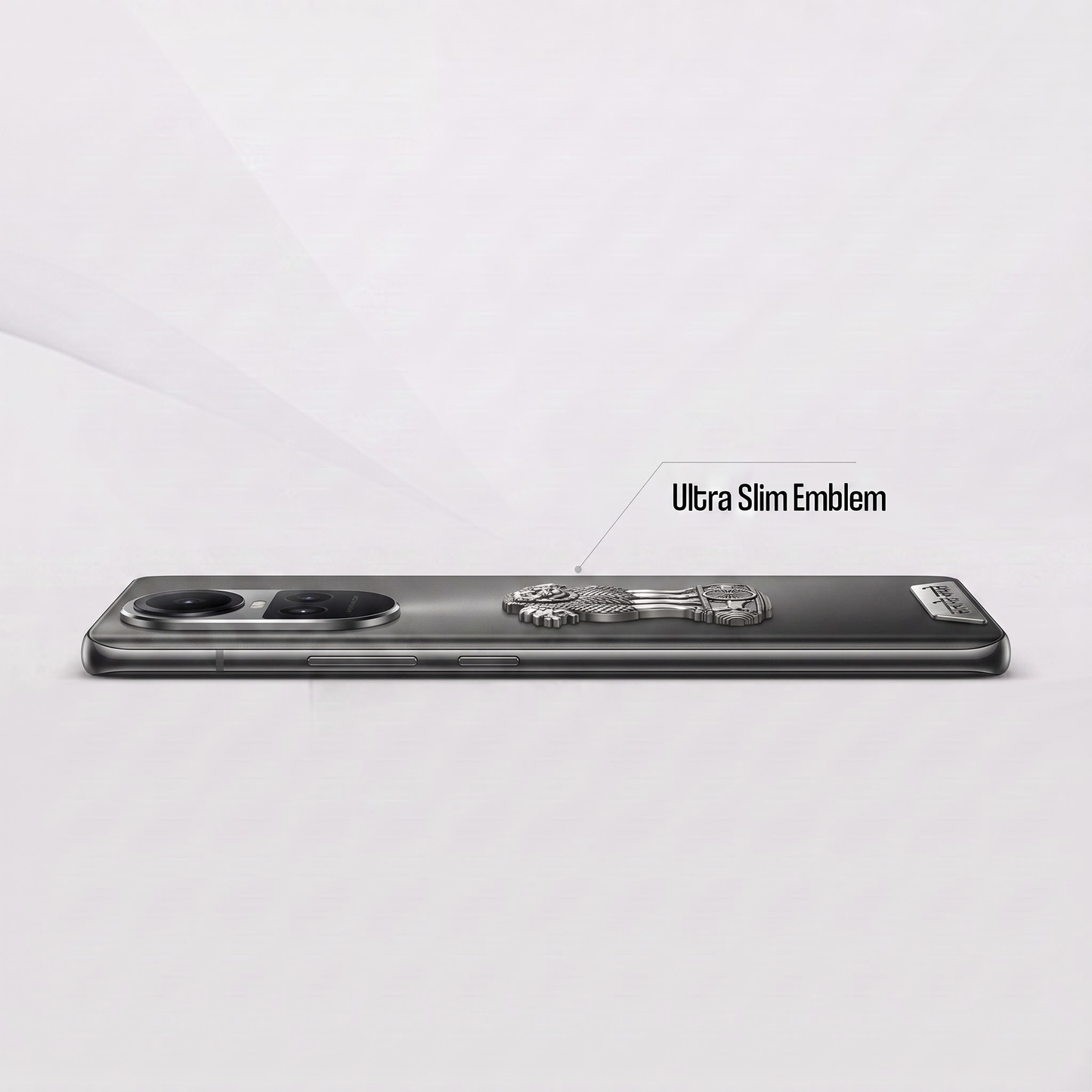 Oppo Reno 10 5G Compatible Satyamev Jayate 3D Metal Emblem 2-in-1 Sticker