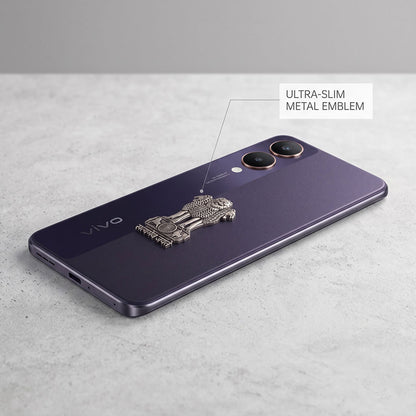 Vivo Y28 5G Compatible Satyamev Jayate 3D Metal Emblem Sticker