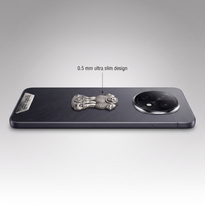 Oppo F29 Pro 5G Compatible Satyamev Jayate 3D Metal Emblem 2-in-1 Sticker