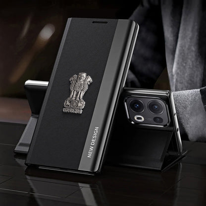 Oppo Reno 13 Pro 5G Satyamev Jayate Flip Leather Case