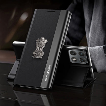 Motorola Edge 70 Pro 5G Satyamev Jayate Flip Leather Case