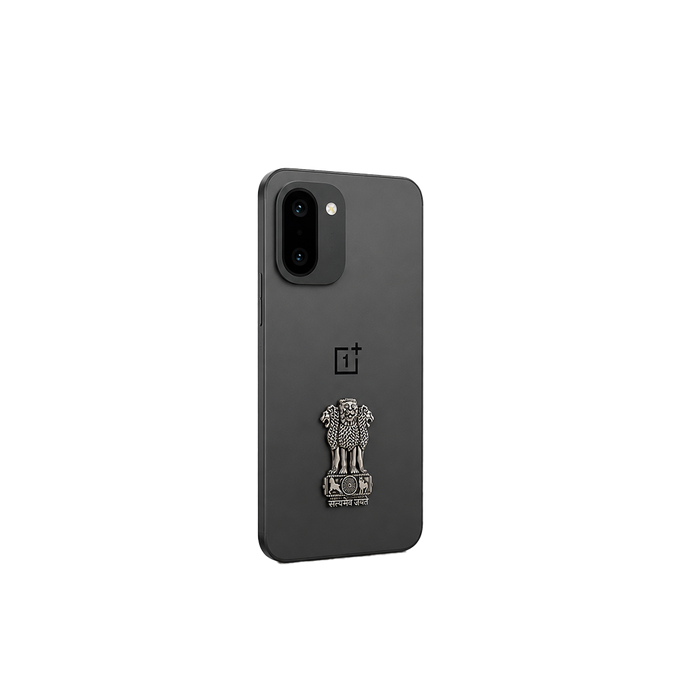 OnePlus 15R 5G Compatible Satyamev Jayate 3D Metal Emblem Sticker