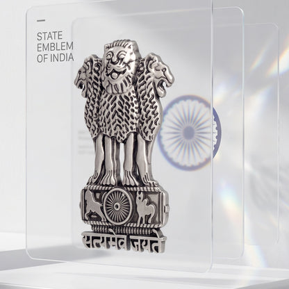 Vivo X300 Pro 5G Compatible Satyamev Jayate 3D Metal Emblem Sticker