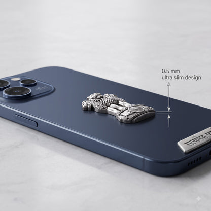 Oppo Reno 15C 5G Compatible Satyamev Jayate 3D Metal Emblem 2-in-1 Sticker