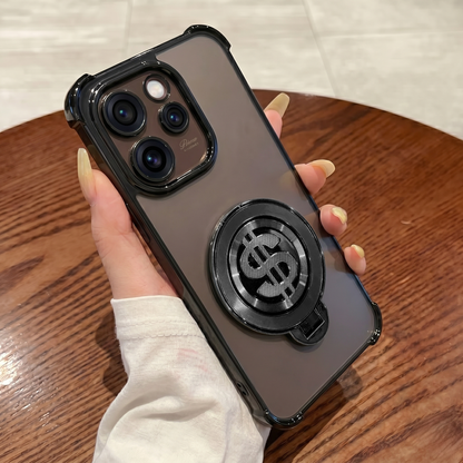 Oppo Reno 15 Pro Mini 5G Four Corner Airbags 100% Original Astro Money Magnet Rotating Dollar Case