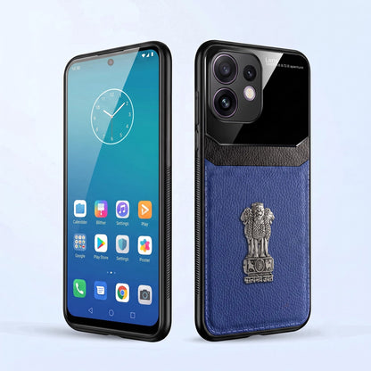 Oppo Reno 16 5G Satyamev Jayate 3D Metal Leather Back Case
