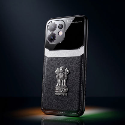 Oppo Reno 16 5G Satyamev Jayate 3D Metal Leather Back Case