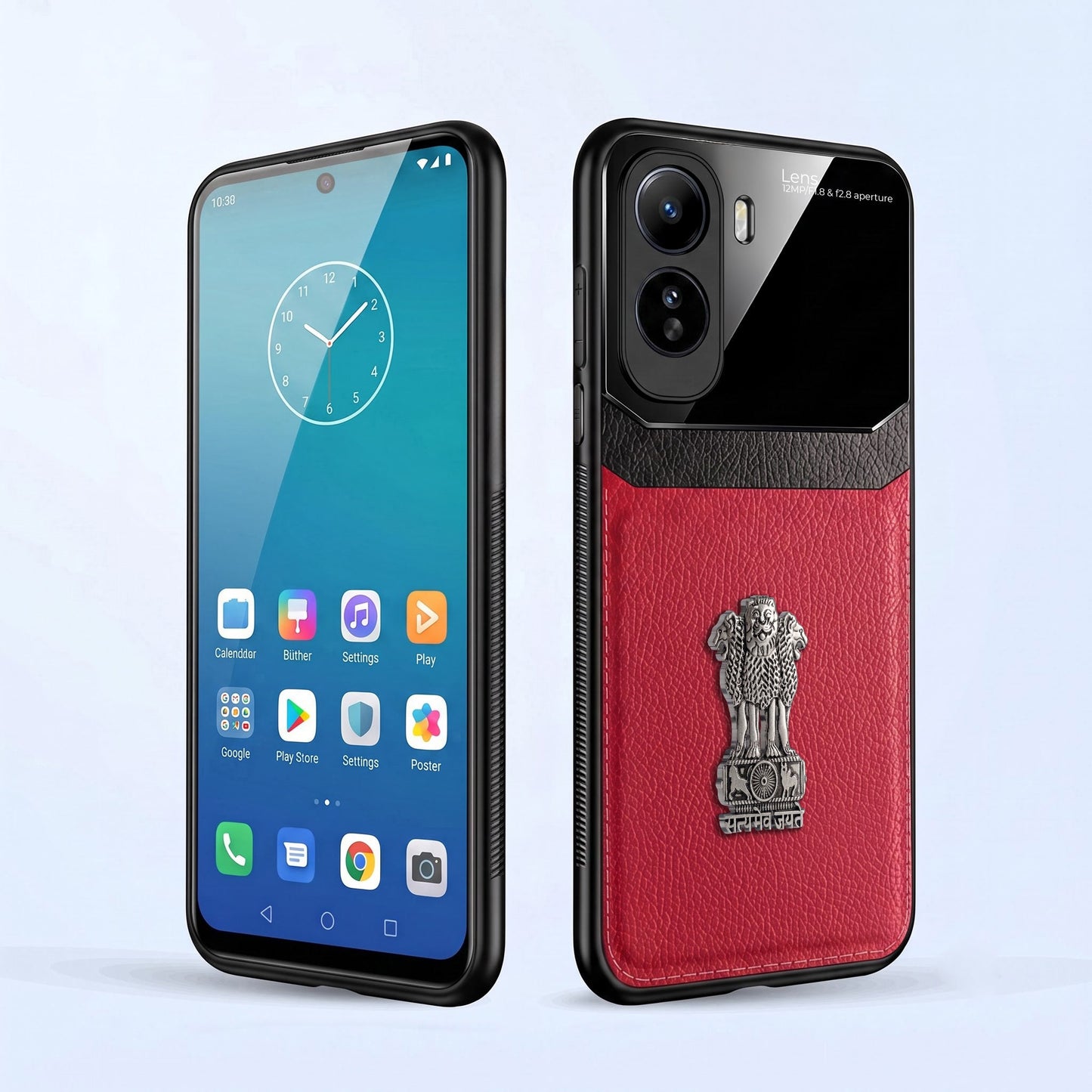Vivo T5 Pro 5G Satyamev Jayate 3D Metal Leather Back Case