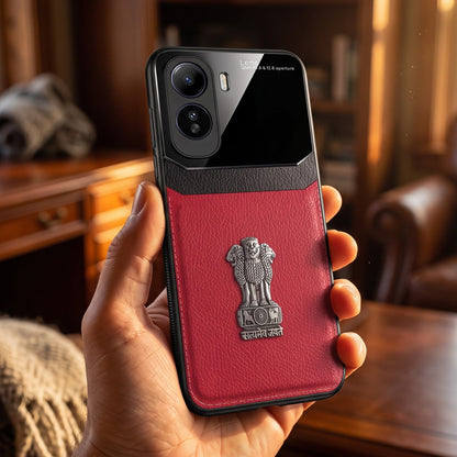 Vivo T5 Pro 5G Satyamev Jayate 3D Metal Leather Back Case