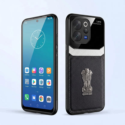 Vivo V70 5G Satyamev Jayate 3D Metal Leather Back Case