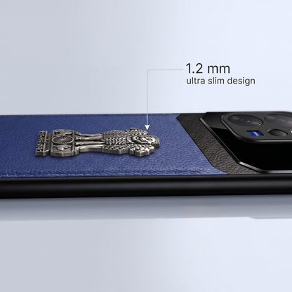 Vivo V70 5G Satyamev Jayate 3D Metal Leather Back Case