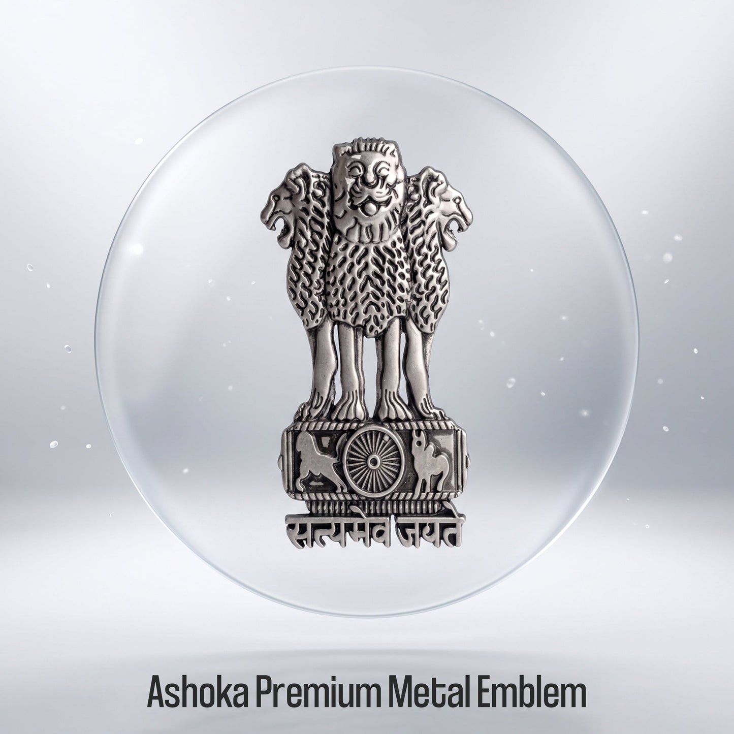Tecno Camon 50 5G Compatible Satyamev Jayate 3D Metal Emblem Sticker