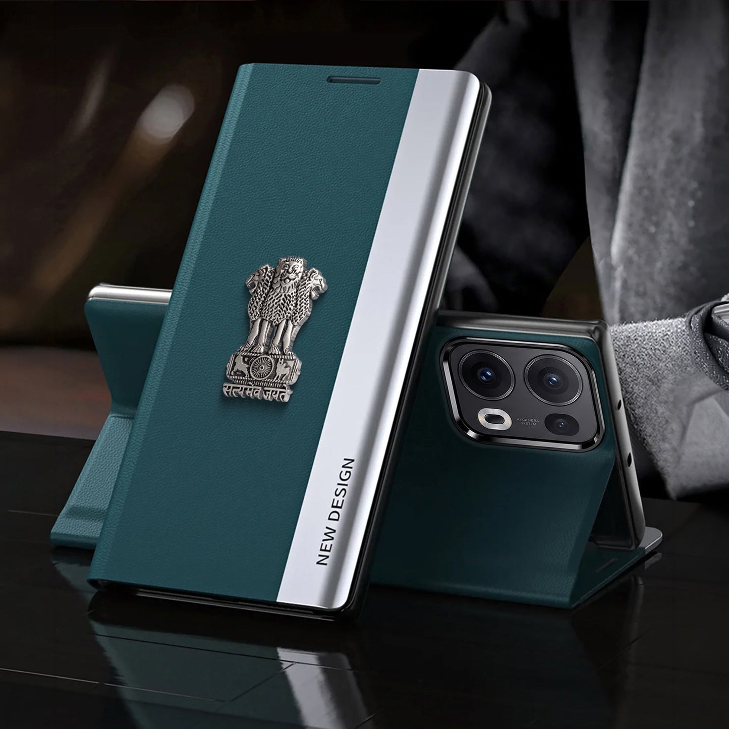 Oppo Reno 13 Pro 5G Satyamev Jayate Flip Leather Case