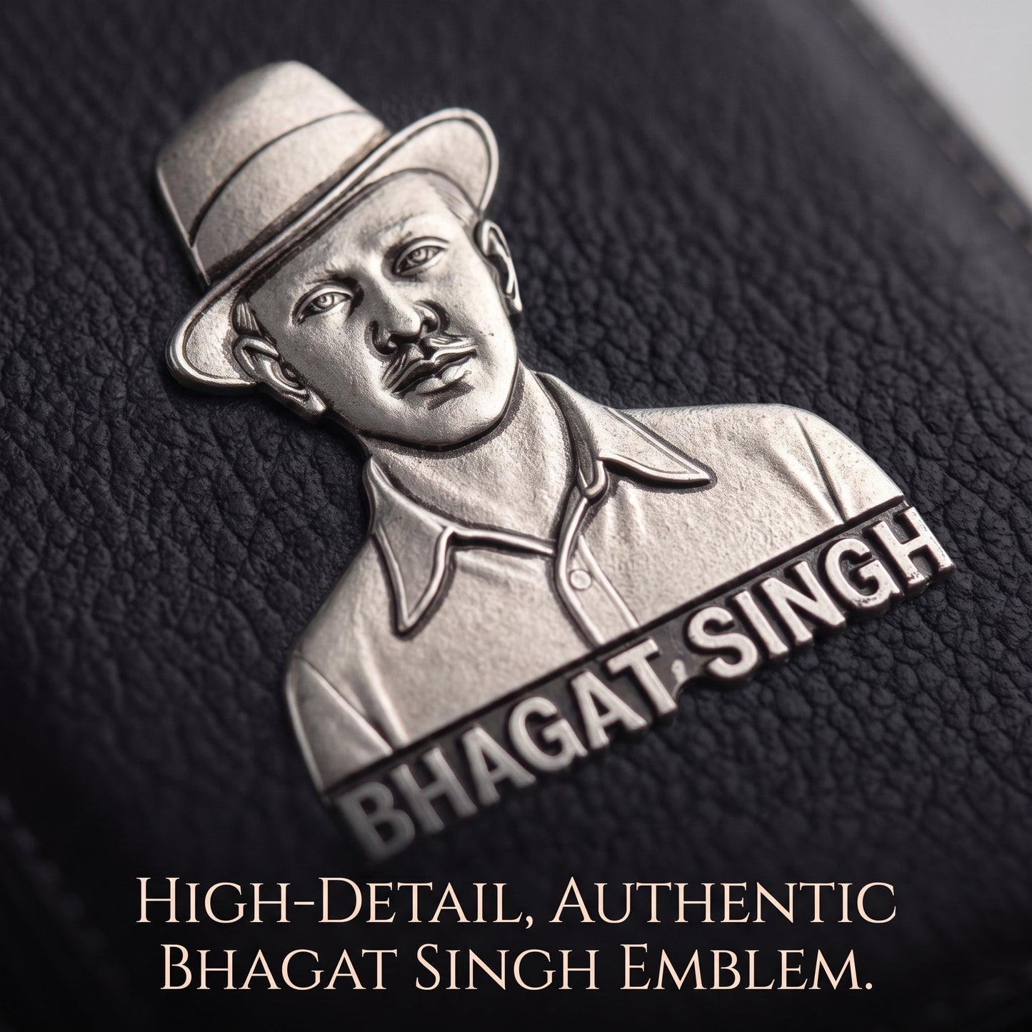 Oppo Reno 13 5G Shaheed Bhagat Singh 3D Metal Leather Back Case