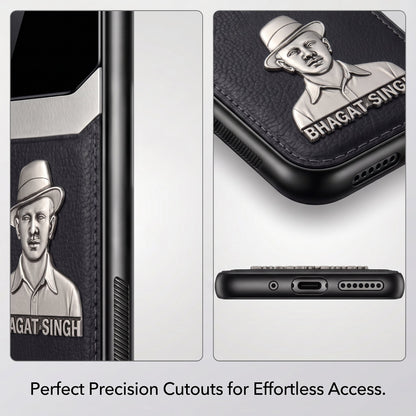 Vivo Y28s 5G Shaheed Bhagat Singh 3D Metal Leather Back Case
