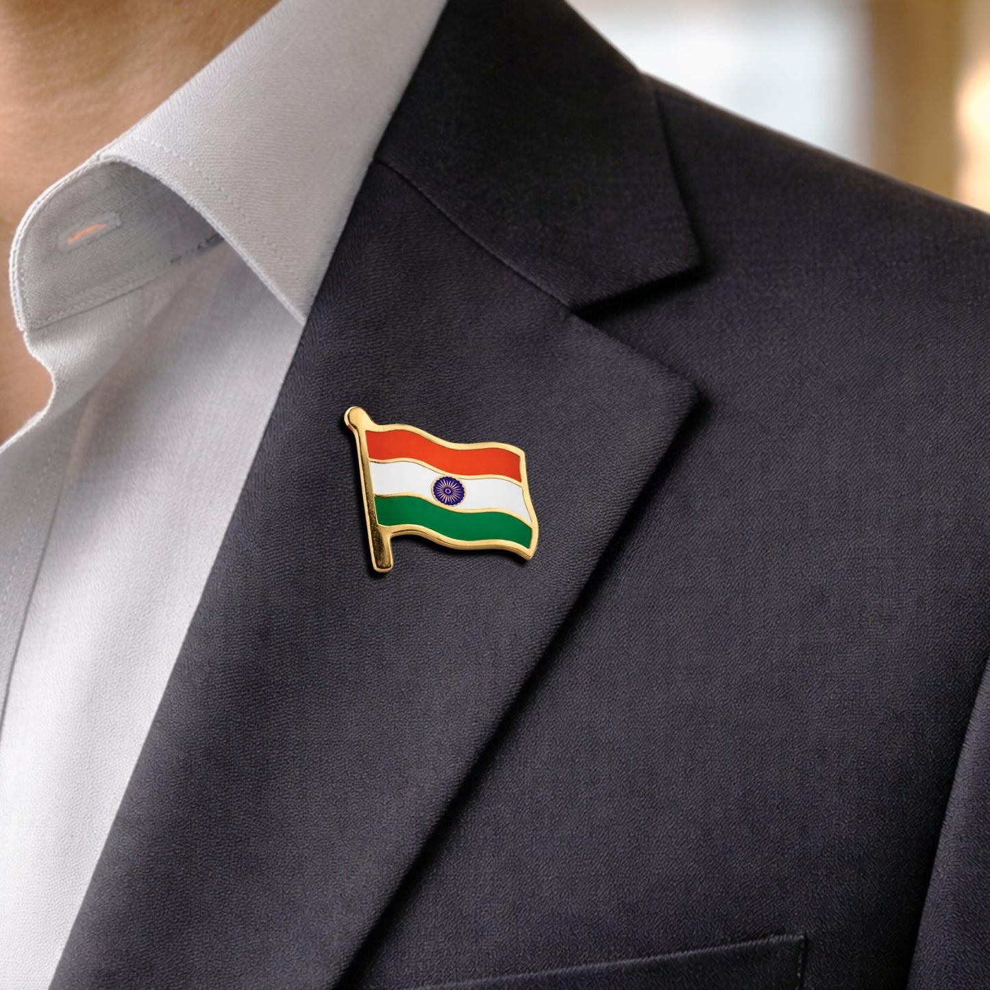 India Flag Enamel Pin – Premium Tricolour Badge