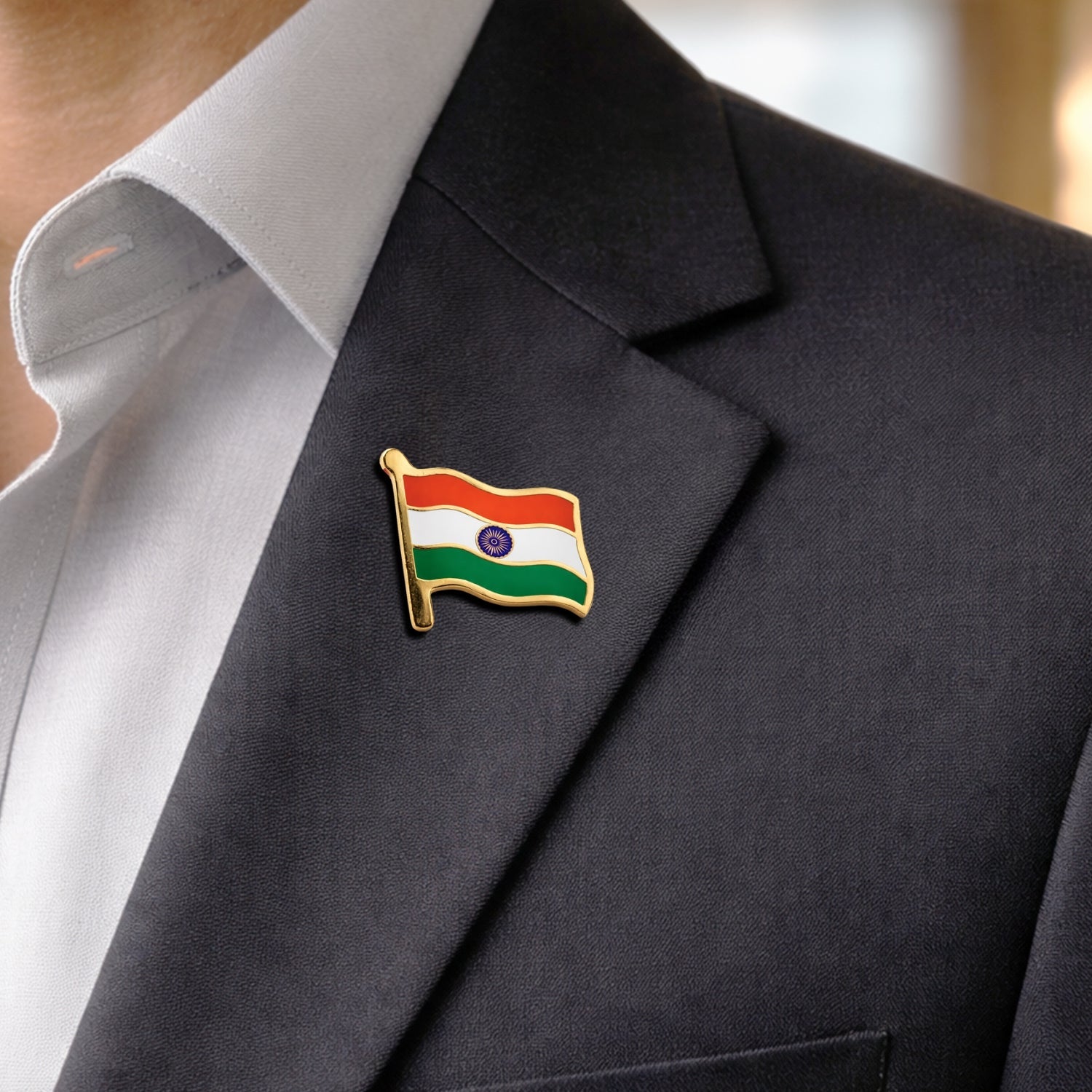India Flag Enamel Pin – Premium Tricolour Badge