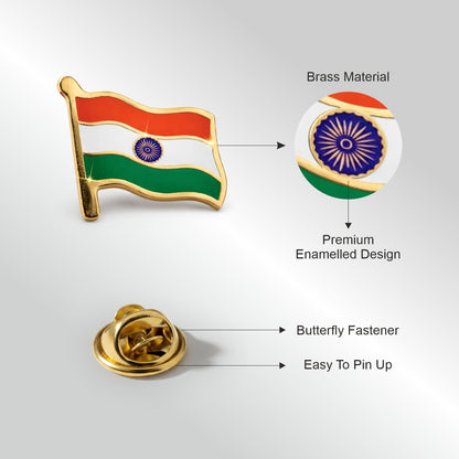 India Flag Enamel Pin – Premium Tricolour Badge