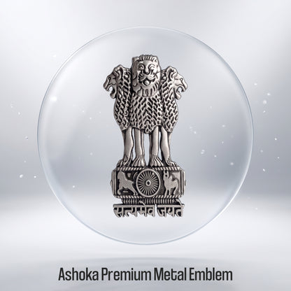 Vivo Y58 5G Compatible Satyamev Jayate 3D Metal Emblem Sticker